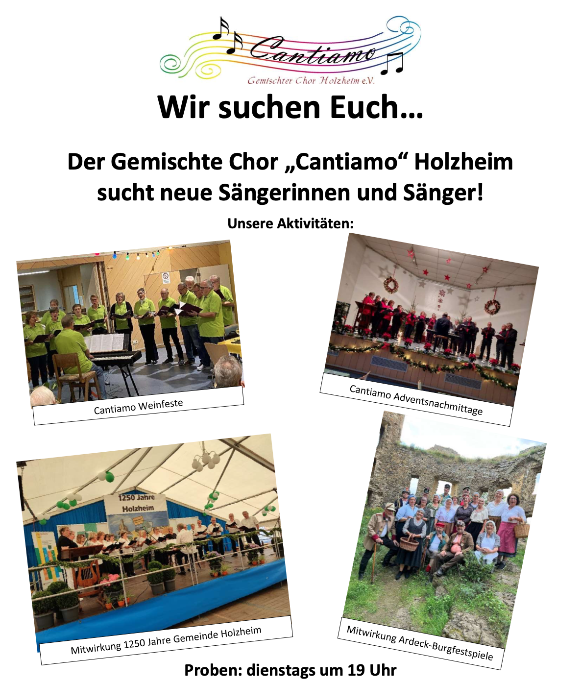 Cantiamo Cantiamo_sucht_Sänger/innen
